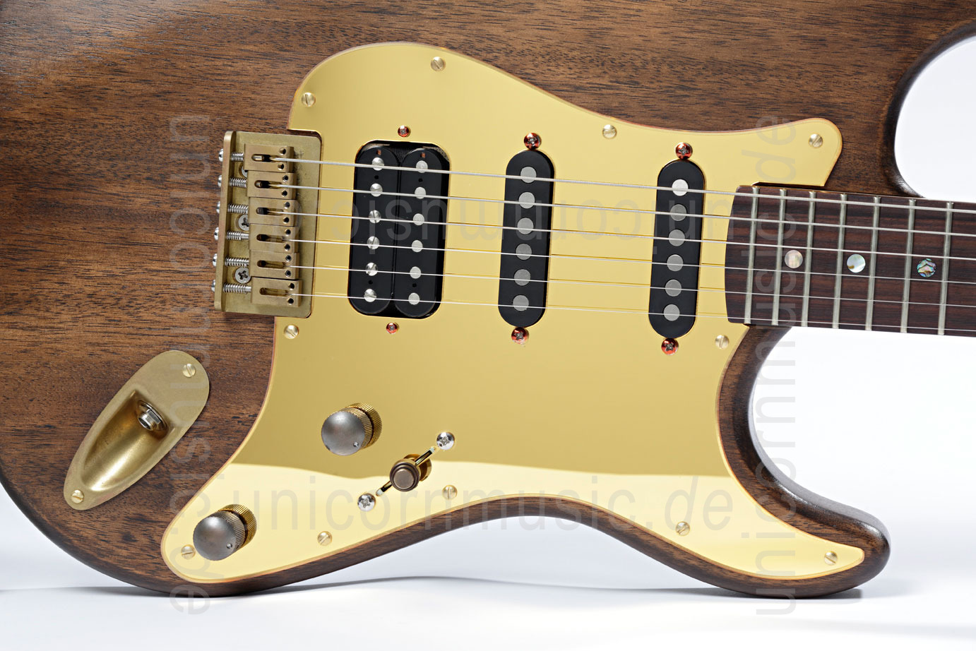 to article description / price Electric Guitar BERSTECHER Old Whisky Deluxe Gold + hard case - made in Germany