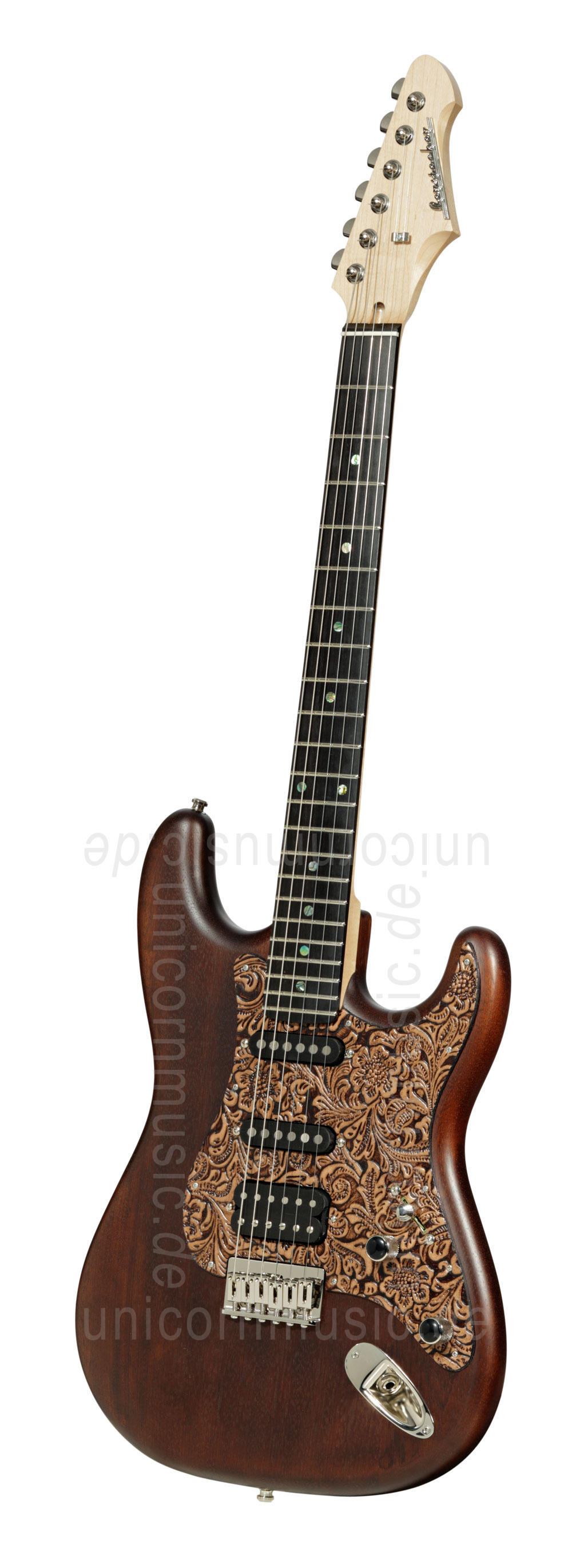 to article description / price Electric Guitar BERSTECHER Vintage 2018 - Old Whisky / Floral Nature + hard case - made in Germany