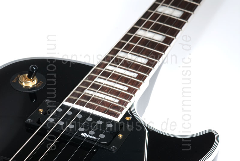 to article description / price Electric Guitar BURNY RLC 105S BLK FLOYD ROSE - BLACK + Sustainer