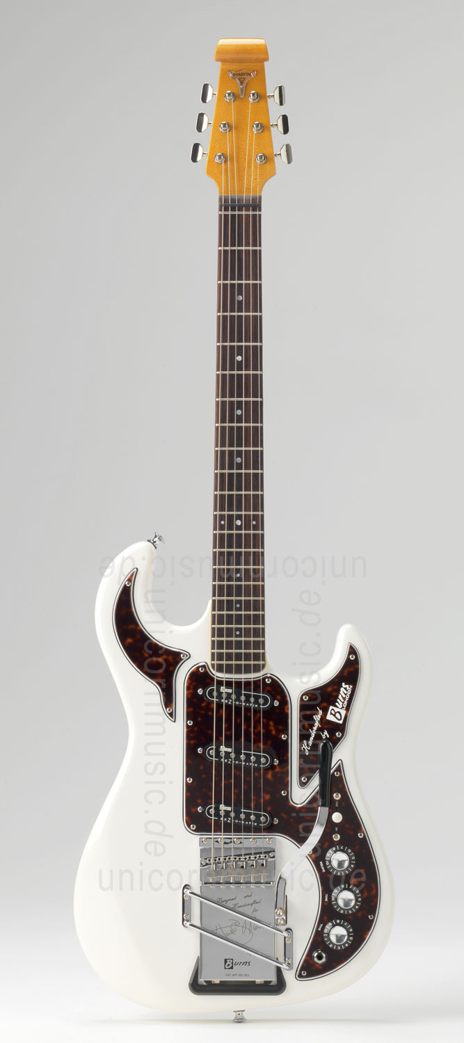 to article description / price Electric Guitar BURNS HANK MARVIN SIGNATURE 1964 White + original Hard Case