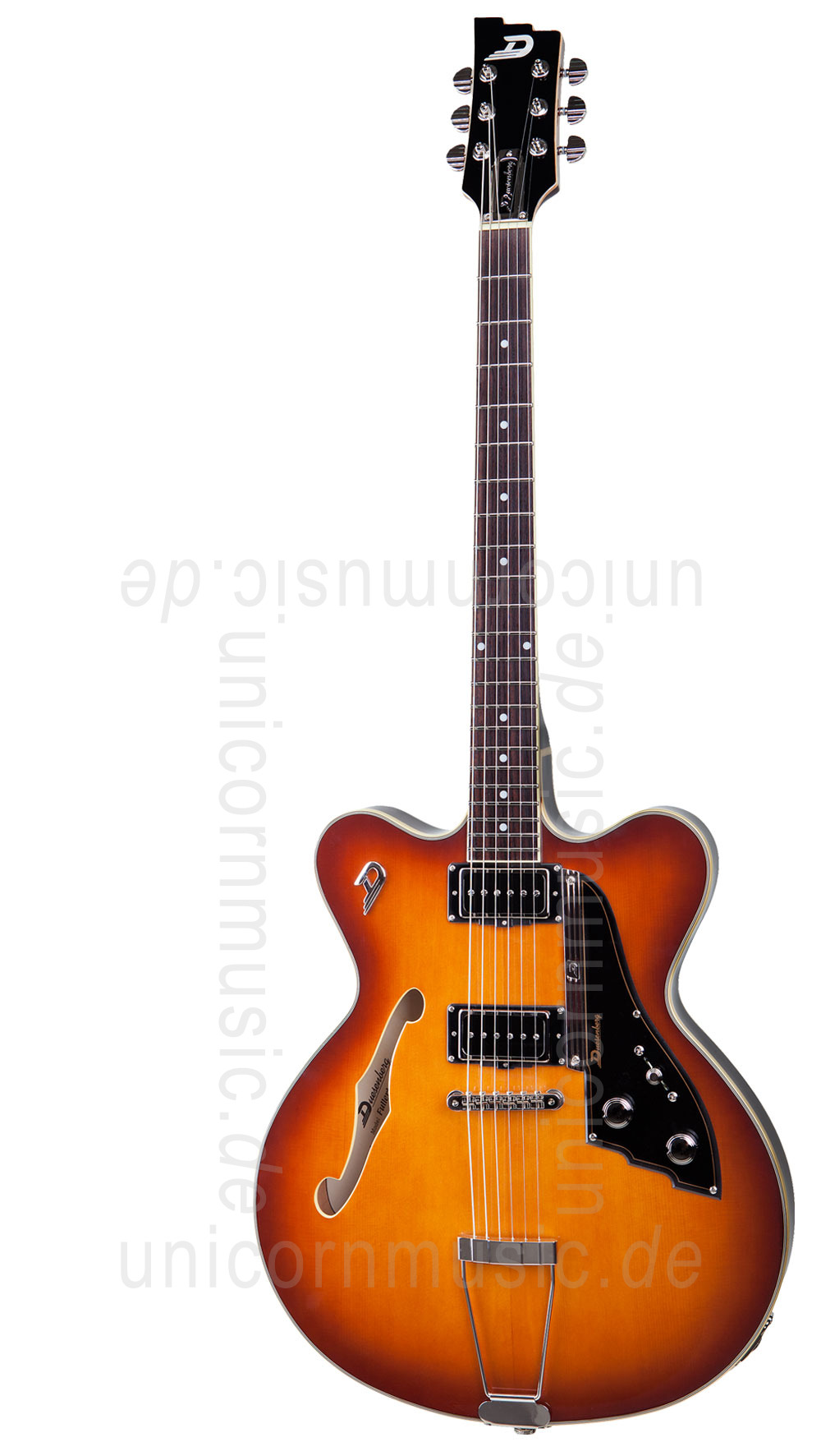 to article description / price Electric Guitar DUESENBERG FULLERTON HOLLOW Series - Vintage Burst + Custom Line Case