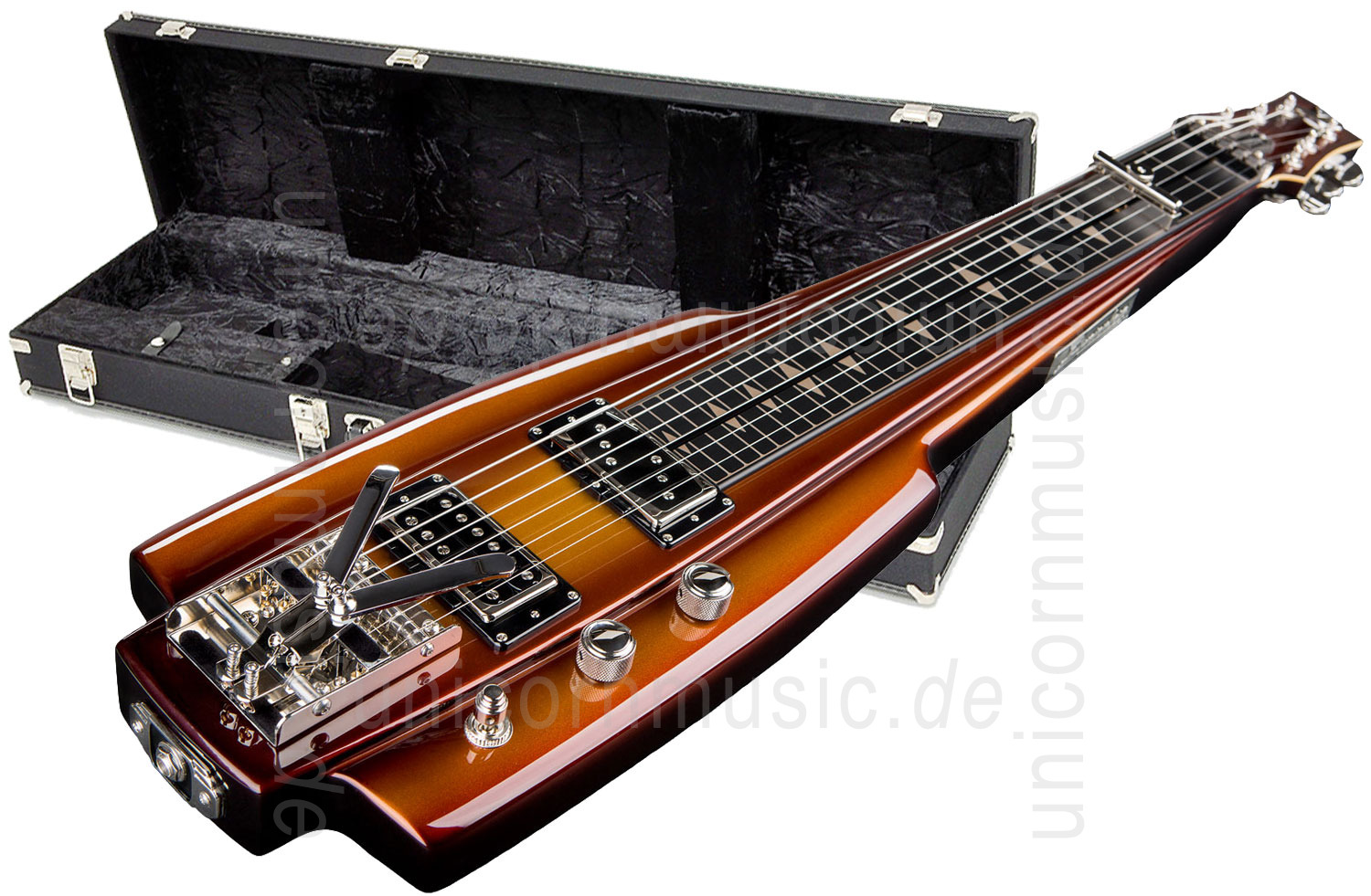 to article description / price Electric Guitar DUESENBERG FAIRYTALE LAPSTEEL - Gold Burst + Custom Line Case