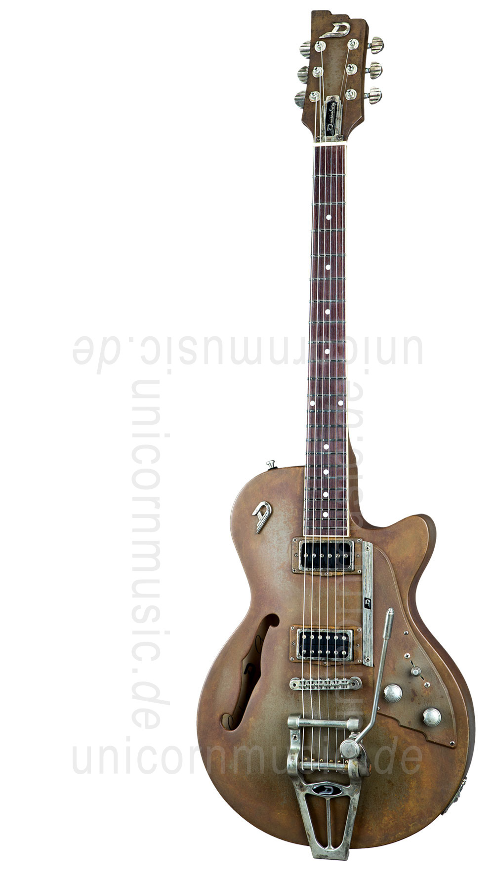 to article description / price Electric Guitar DUESENBERG STARPLAYER TV Custom Shop - Rusty Steel + Custom Line Case
