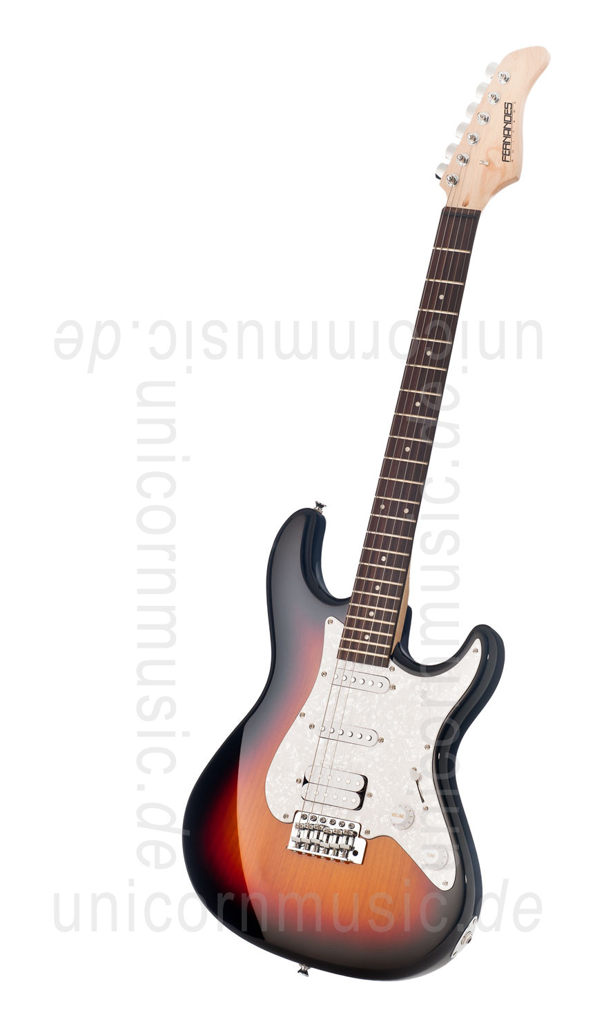 to article description / price Electric Guitar FERNANDES RETROROCKET X - SSH Version - 3 Tone Sunburst