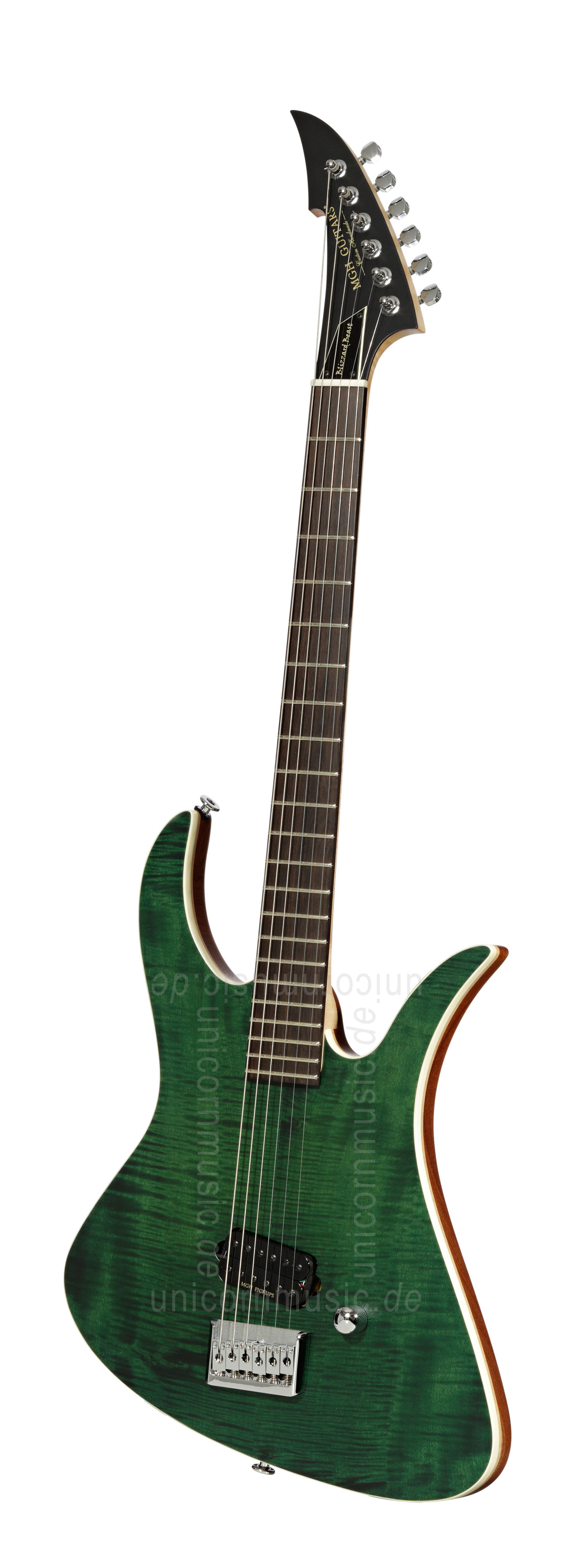 to article description / price Electric MGH GUITARS Blizzard Beast Standard Supreme - dark green + softcase - made in Germany