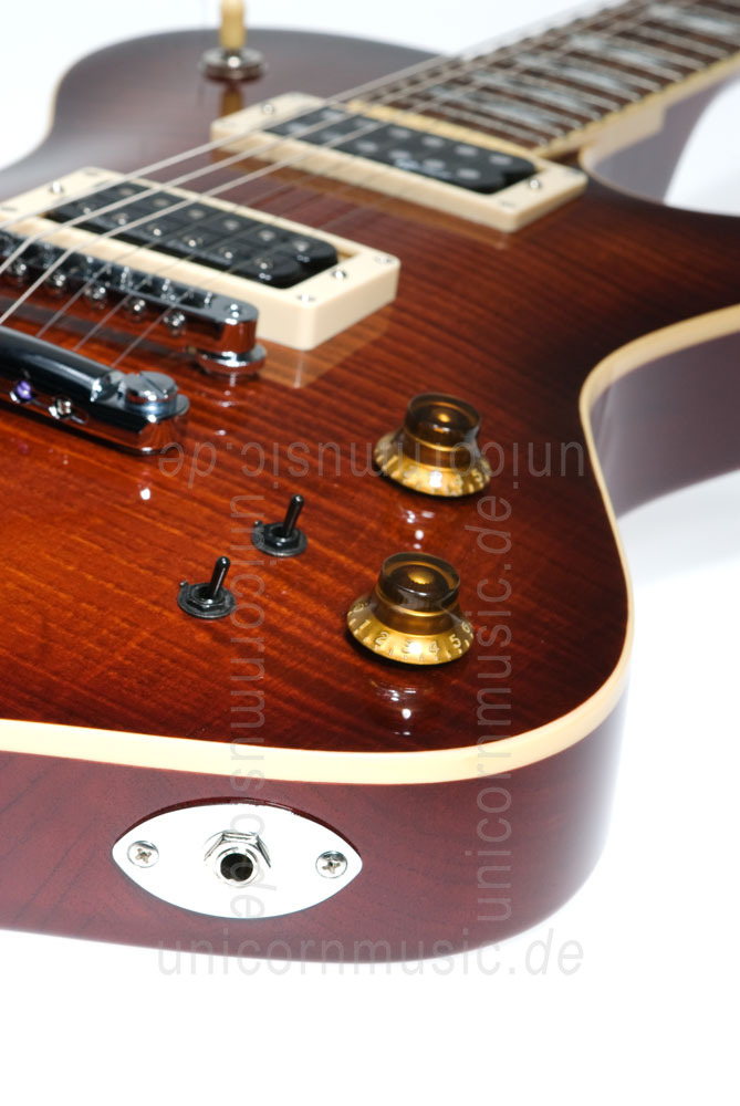 to article description / price Electric Guitar FERNANDES RAVELLE ELITE - Dark Amber - Sustainer + Case