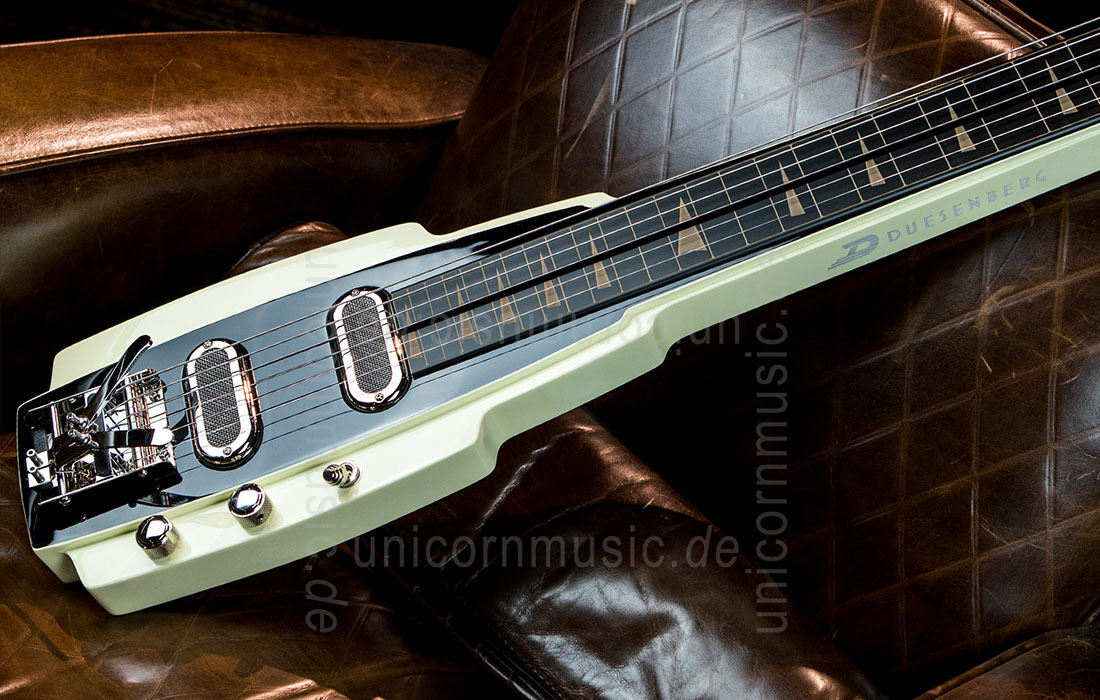 to article description / price Electric Guitar DUESENBERG ALAMO LAPSTEEL - Ivory + Custom Line Case