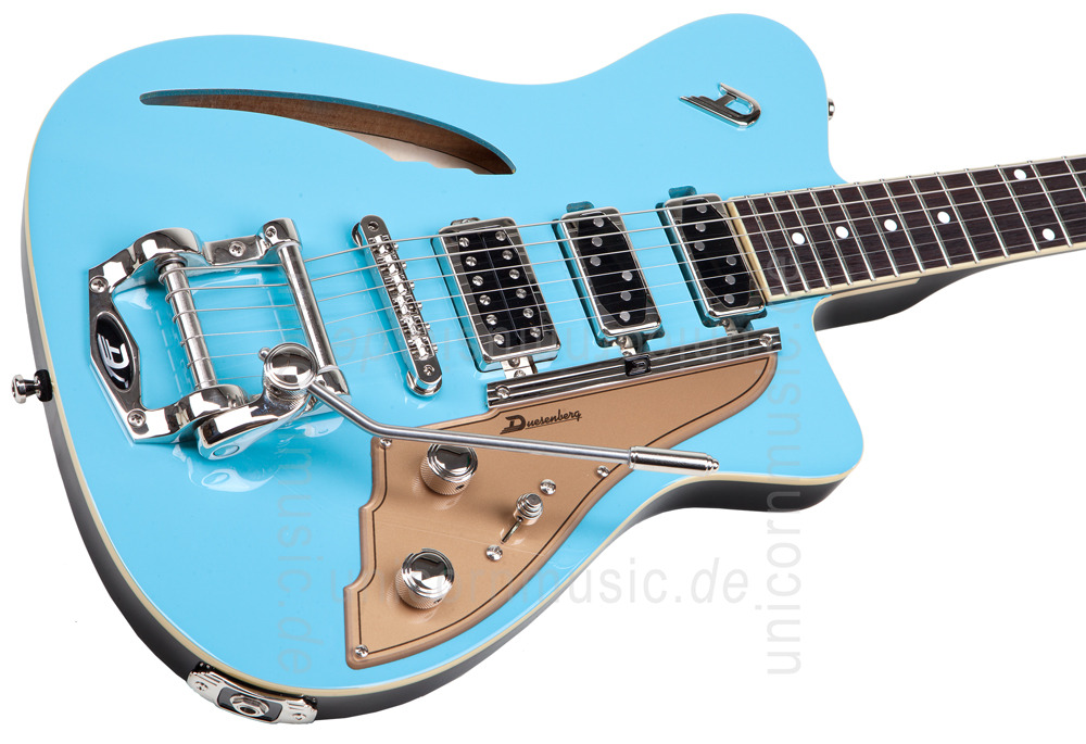 to article description / price Electric Guitar DUESENBERG CARIBOU (2014) - Narvik Blue - Tremolo