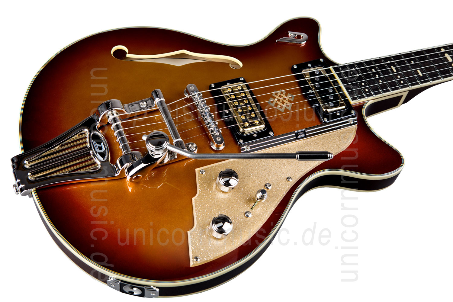 to article description / price Electric Guitar DUESENBERG ALLIANCE SERIES JOE WALSH - Gold Burst + Custom Line Case