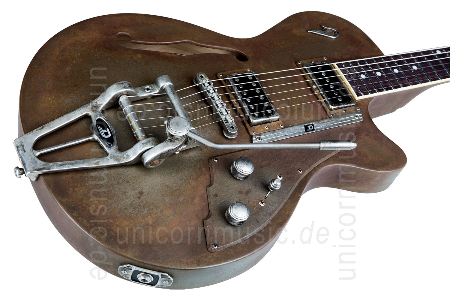 to article description / price Electric Guitar DUESENBERG STARPLAYER TV Custom Shop - Rusty Steel + Custom Line Case