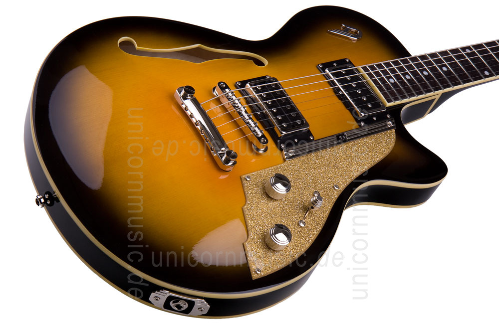 to article description / price Electric Guitar DUESENBERG STARPLAYER TV -  Two Tone Sunburst - Stop Tailpiece + Custom Line Case