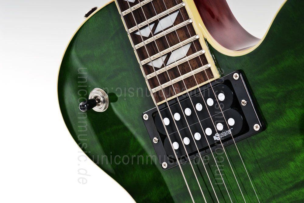 to article description / price Electric Guitar FERNANDES RAVELLE ELITE - See Thru Green - Sustainer + Case