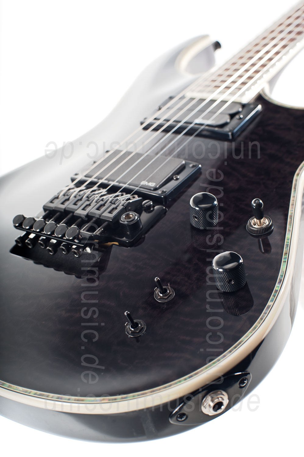 to article description / price Electric Guitar FERNANDES REVOLVER ELITE - See Thru Black - Floyd Rose - Sustainer + Gigbag