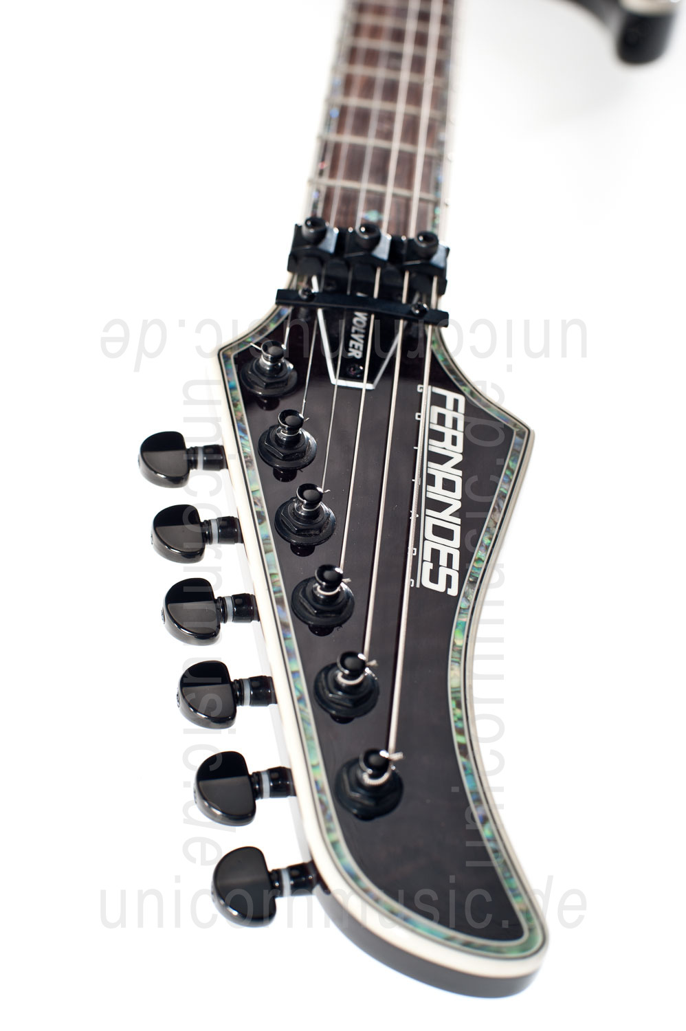 to article description / price Electric Guitar FERNANDES REVOLVER ELITE - See Thru Black - Floyd Rose - Sustainer + Gigbag