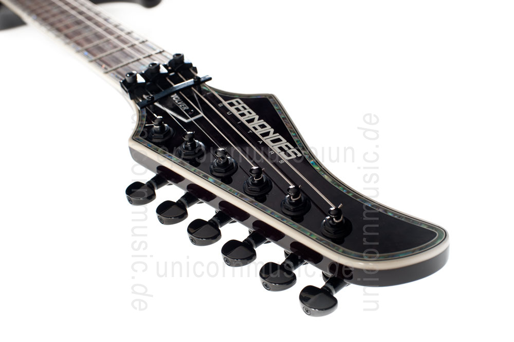 to article description / price Electric Guitar FERNANDES REVOLVER ELITE - See Thru Black - Floyd Rose - Sustainer + Gigbag