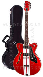 Large view Electric Guitar DUESENBERG FULLERTON HOLLOW  MIKE CAMPBELL 2 - Candy Apple Red + Custom Line Case