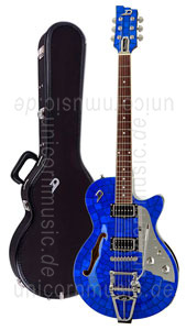 Large view Electric Guitar DUESENBERG STARPLAYER TV - Blue Pearl LTD (Mother of Pearl) (2015) + Custom Line Case