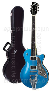 Large view Electric Guitar DUESENBERG STARPLAYER TV NF (No F-Hole) STREAMLINE - Catalina Blue + Custom Line Case