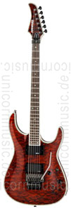 Large view Electric Guitar FERNANDES REVOLVER ELITE - Floyd Rose - See Thru Amber - Sustainer + Gigbag