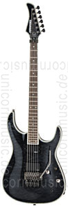 Large view Electric Guitar FERNANDES REVOLVER ELITE - See Thru Black - Floyd Rose - Sustainer + Gigbag
