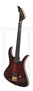 Large view Electric MGH GUITARS Blizzard Beast Premium Deluxe - black cherry burst  - made in Germany