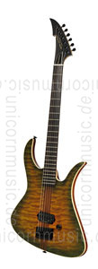 Large view Electric MGH GUITARS Blizzard Beast Deluxe - green amber burst  - made in Germany