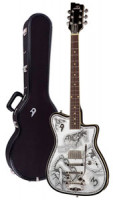 Electric Guitar DUESENBERG JOHNNY DEPP Alliance Series - Black - Tremolo + custom line case