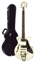 Electric Guitar DUESENBERG STARPLAYER TV FULLERTON - Vintage White All Over + Custom Line Case