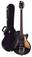 Electric Guitar DUESENBERG STARPLAYER TV - Black Sparkle + Custom Line Case