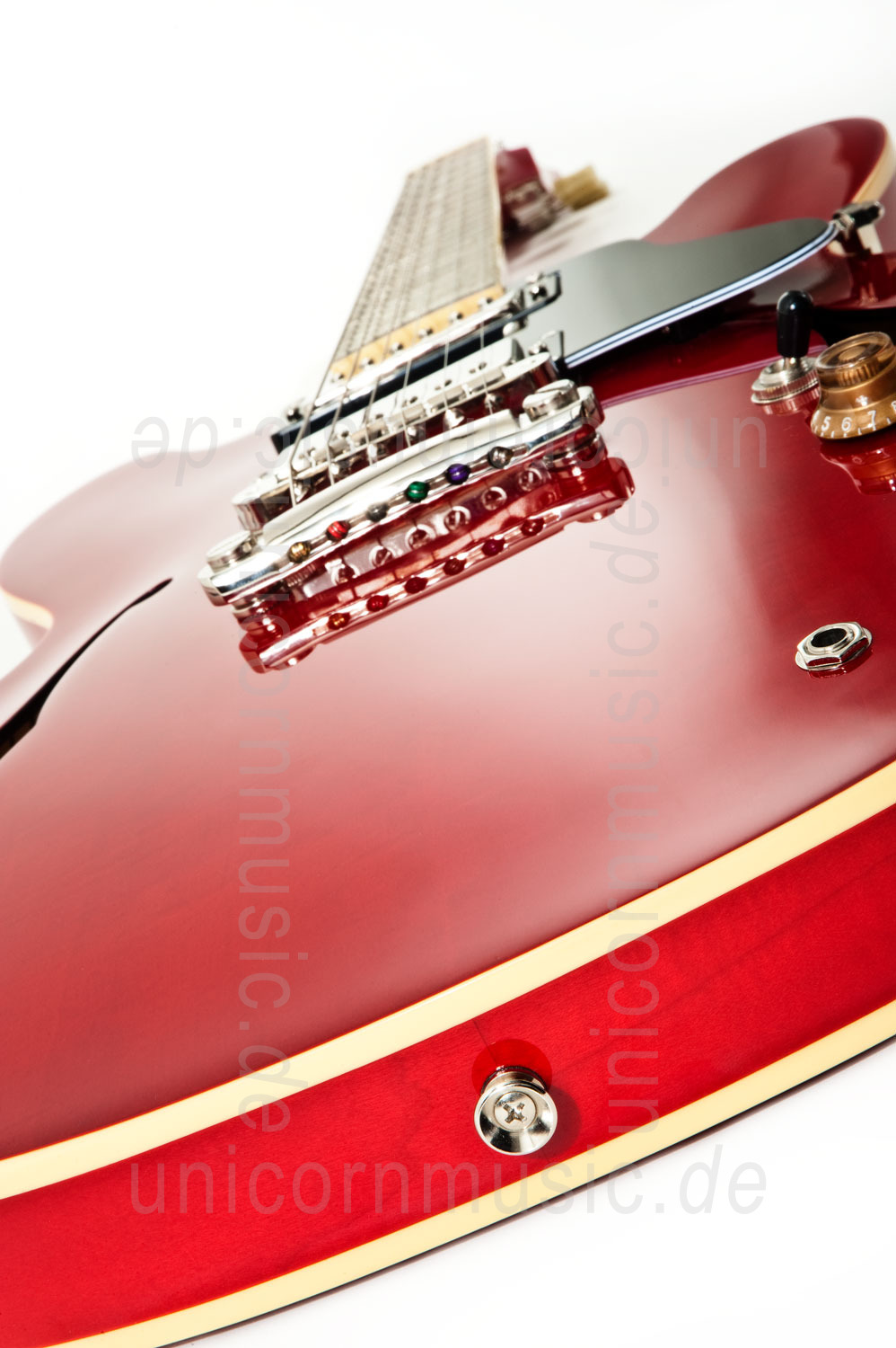 to article description / price Semi-Resonance Archtop Jazz Guitar BURNY RSA-75-CR Cherry Red + hardcase