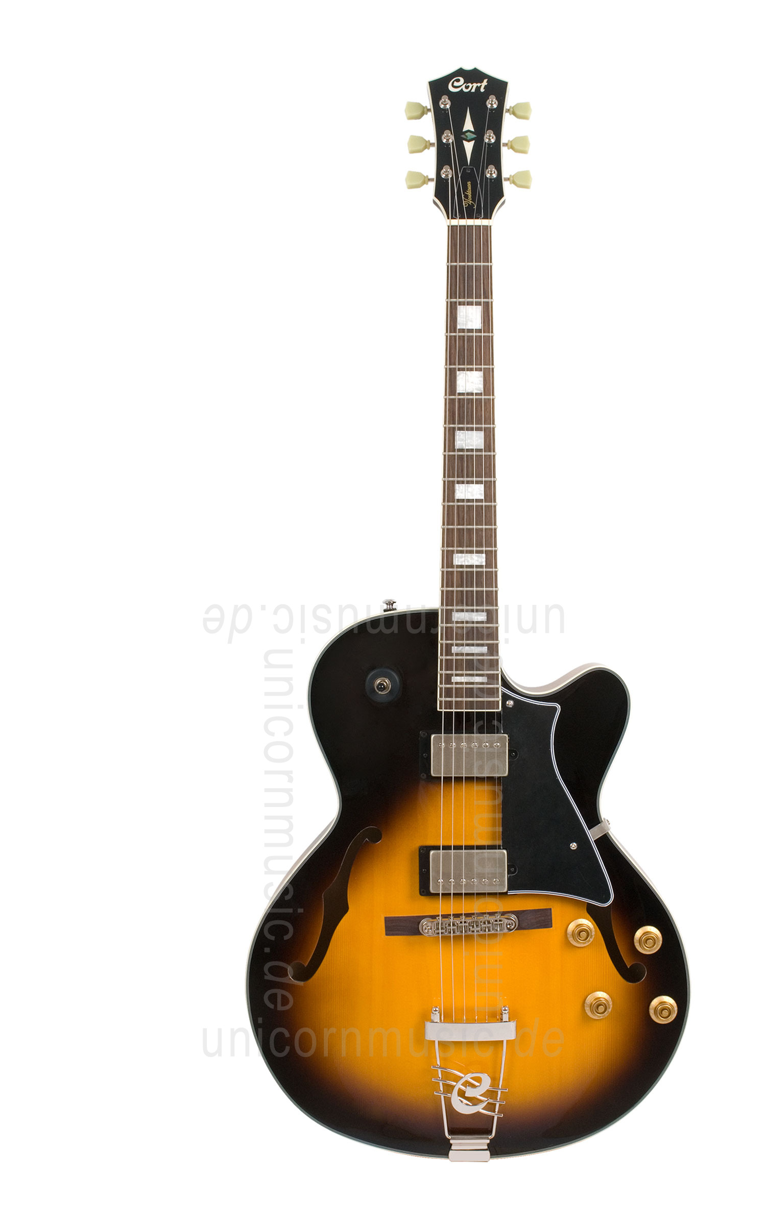 to article description / price Semi-Resonance Archtop Jazz Guitar CORT YORKTOWN Tobacco Burst + gigbag