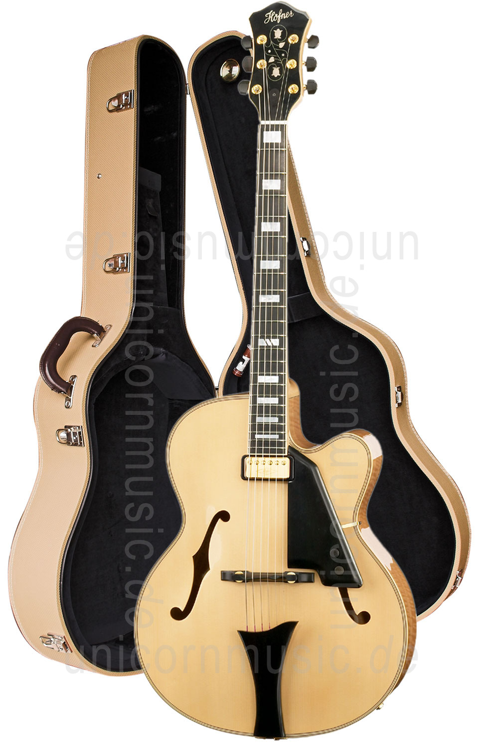 to article description / price Full-Resonance Archtop Jazz Guitar HOFNER NEW PRESIDENT HNP-N-0 + hardcase - solid spruce top