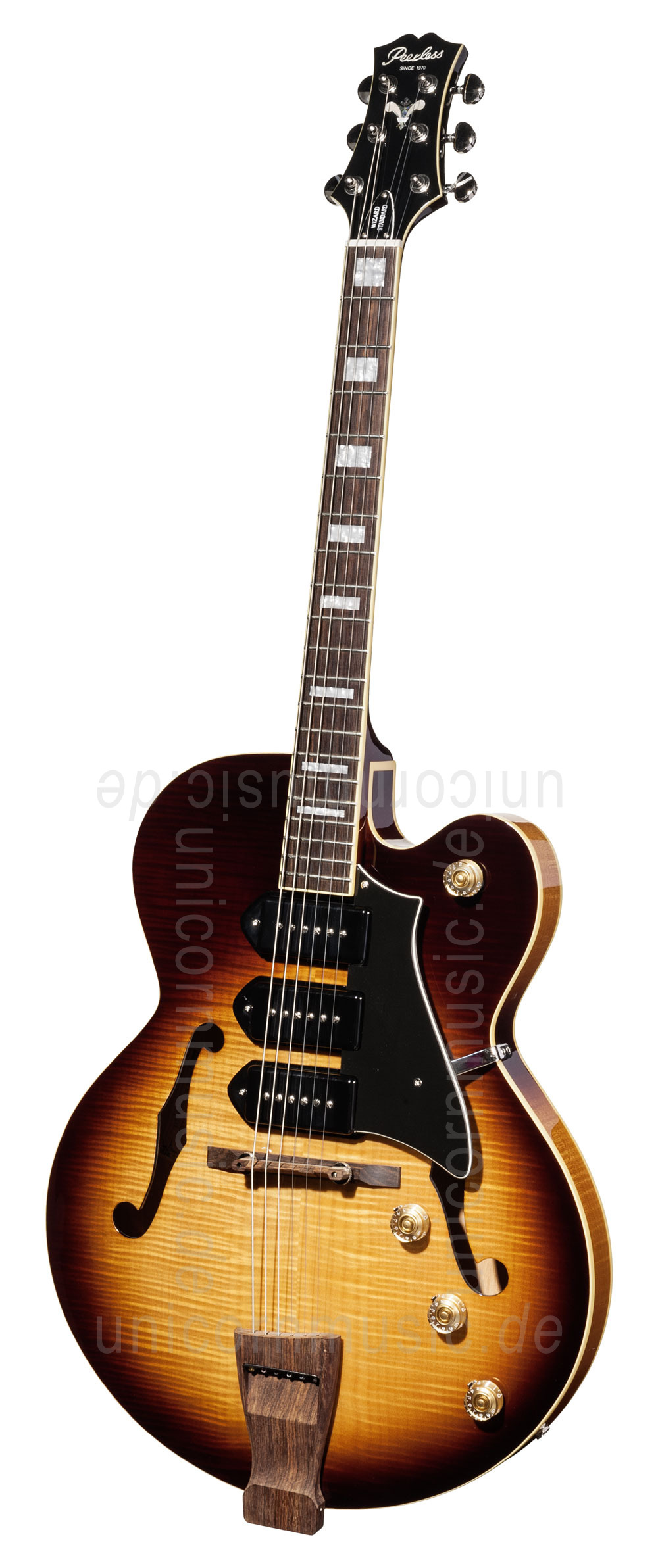 to article description / price Semi-Resonance Archtop Jazz Guitar - PEERLESS WIZARD STANDARD + hardcase 