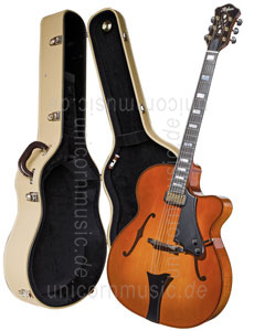 Large view Full-Resonance Archtop Jazz Guitar HOFNER CHANCELLOR HC-V-0 Gold Label + hardscase - Schellack - all solid