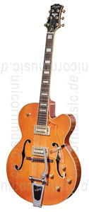 Large view Full-Resonance Archtop Jazz Guitar - TONEMASTER PLAYER Orange + hardcase 
