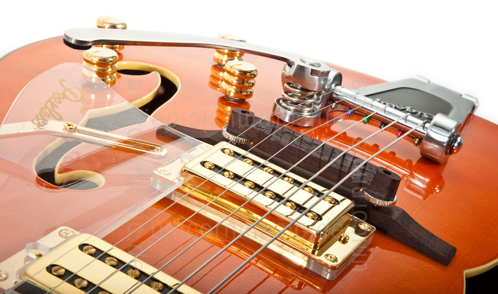 to article description / price Full-Resonance Archtop Jazz Guitar - TONEMASTER PLAYER Orange + hardcase 