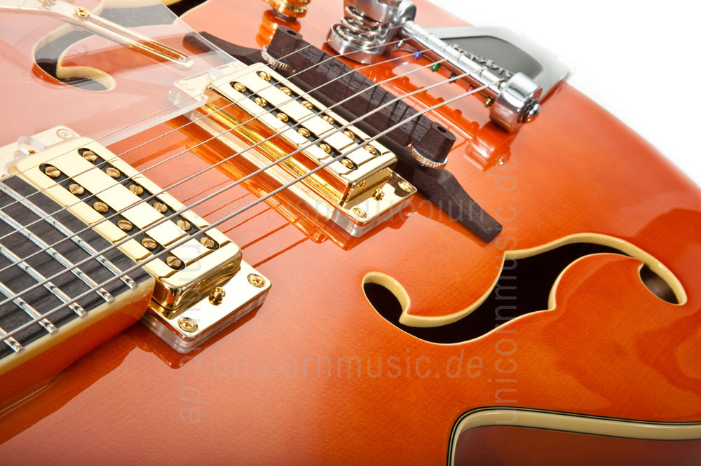 to article description / price Full-Resonance Archtop Jazz Guitar - TONEMASTER PLAYER Orange + hardcase 