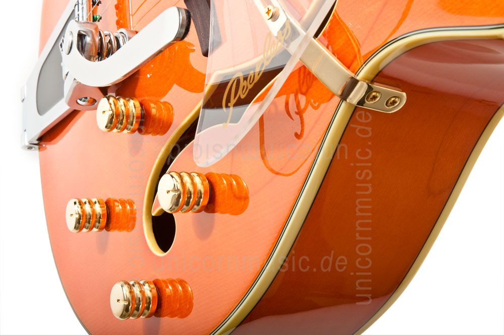 to article description / price Full-Resonance Archtop Jazz Guitar - TONEMASTER PLAYER Orange + hardcase 