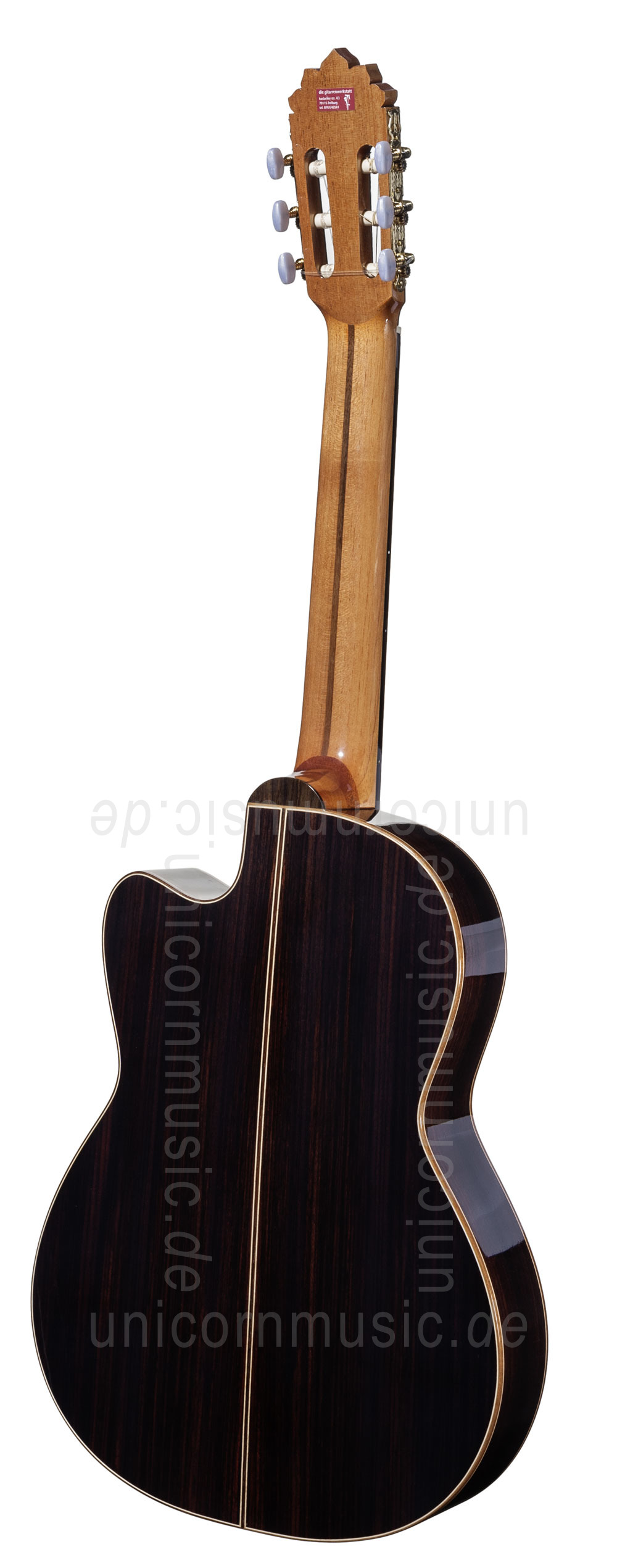 to article description / price Spanish Classical Guitar JOAN CASHIMIRA MODEL 130 Cutaway Thinline Spruce - without pickup - solid spruce top