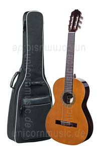 Large view Spanish Classical Guitar VALDEZ MODEL 1/63 SENORITA (ladies' guitar) - solid cedar top