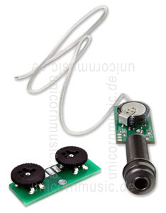 Large view Pickup System Mi-Si ACOUSTIC TRIO + Volume + Tone (L.R Baggs element active + power charger)