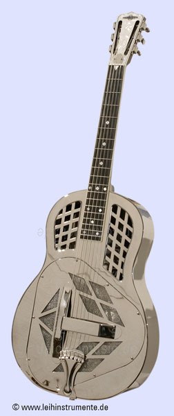 to article description / price Resonator Guitar CONTINENTAL STYLE 1 TRICONE "CS-1". Was only made 7 times in this alloy