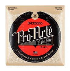 Large view Classical Guitar Strings Set - D'Addario EJ45 - normal Tension