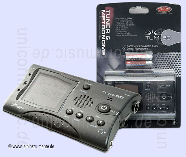 to article description / price Tuner/Metronom STAGG TUM-50 - dark grey + batteries