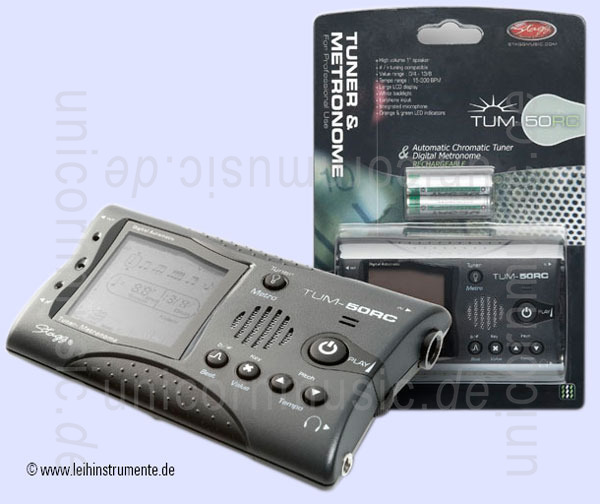 to article description / price Tuner/Metronom STAGG TUM-50-RC - dark grey + rechargeable batteries