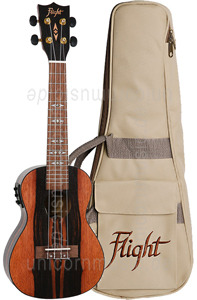 Large view Concert Ukulele - FLIGHT DUC 460 CEQ Amara - pickup + gigbag