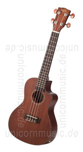 Large view Concert Ukulele - KORALA UKC/60 CENT - Pickup - Cutaway - mahogany top