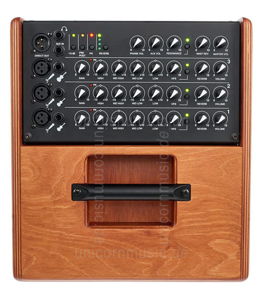 to article description / price Acoustic Amplifier - ACUS ONE CREMONA - Wood - 4x channel (3x instrumental / independently controllable)