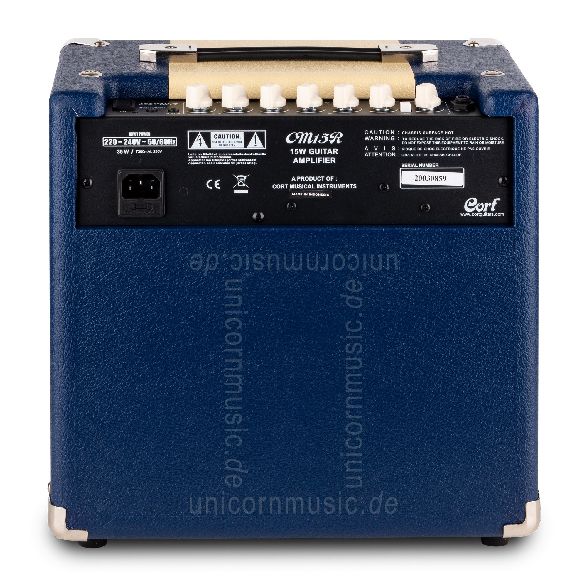 to article description / price Electric Guitar Amplifier CORT CM15 Dark Blue - Combo