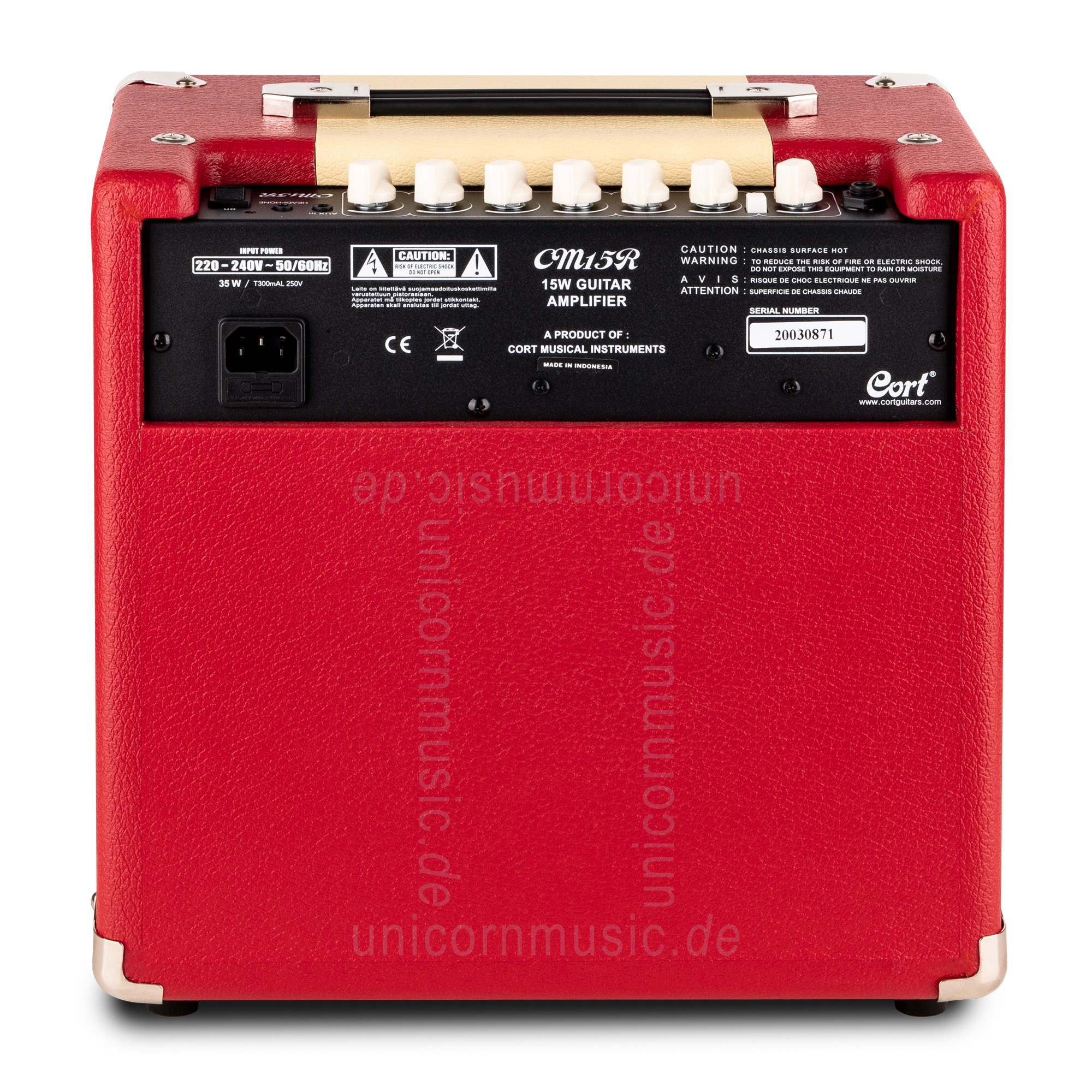 to article description / price Electric Guitar Amplifier CORT CM15 Dark Red - Combo